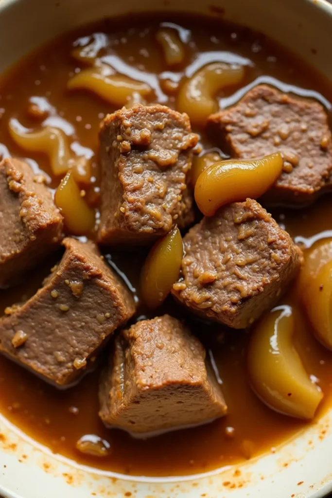 bœuf aux oignons recette