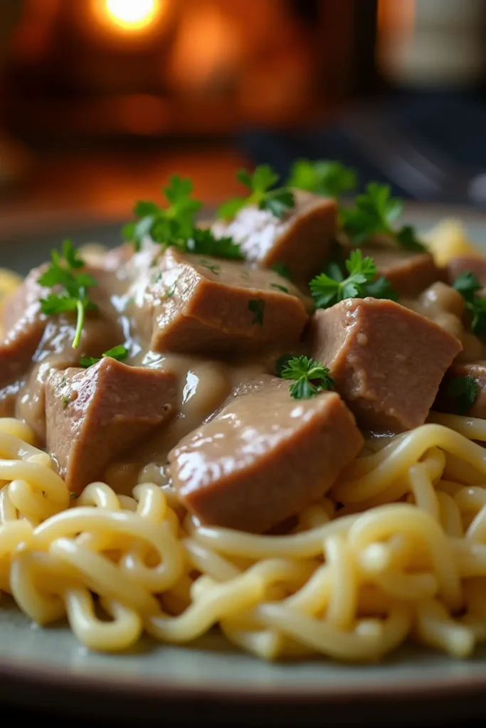 boeuf stroganoff recette 1
