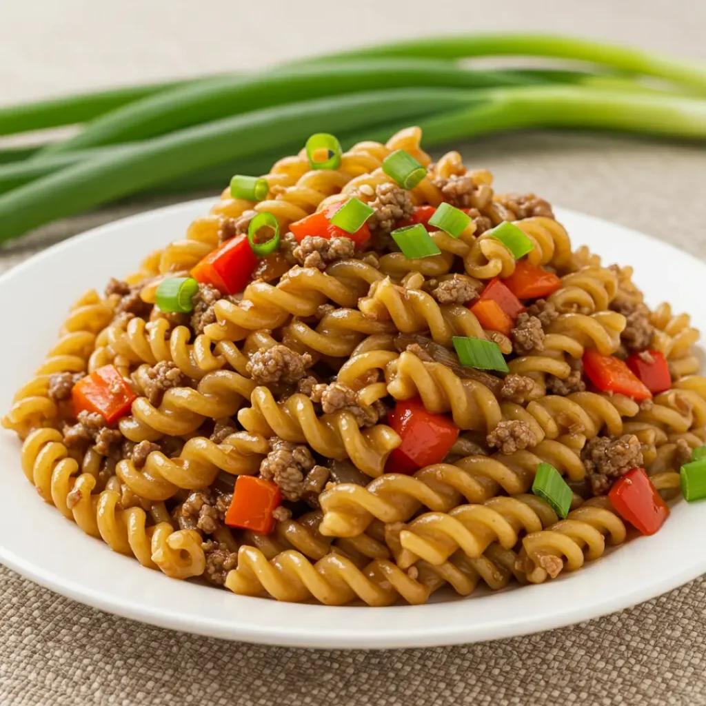 macaroni chinois boeuf recette