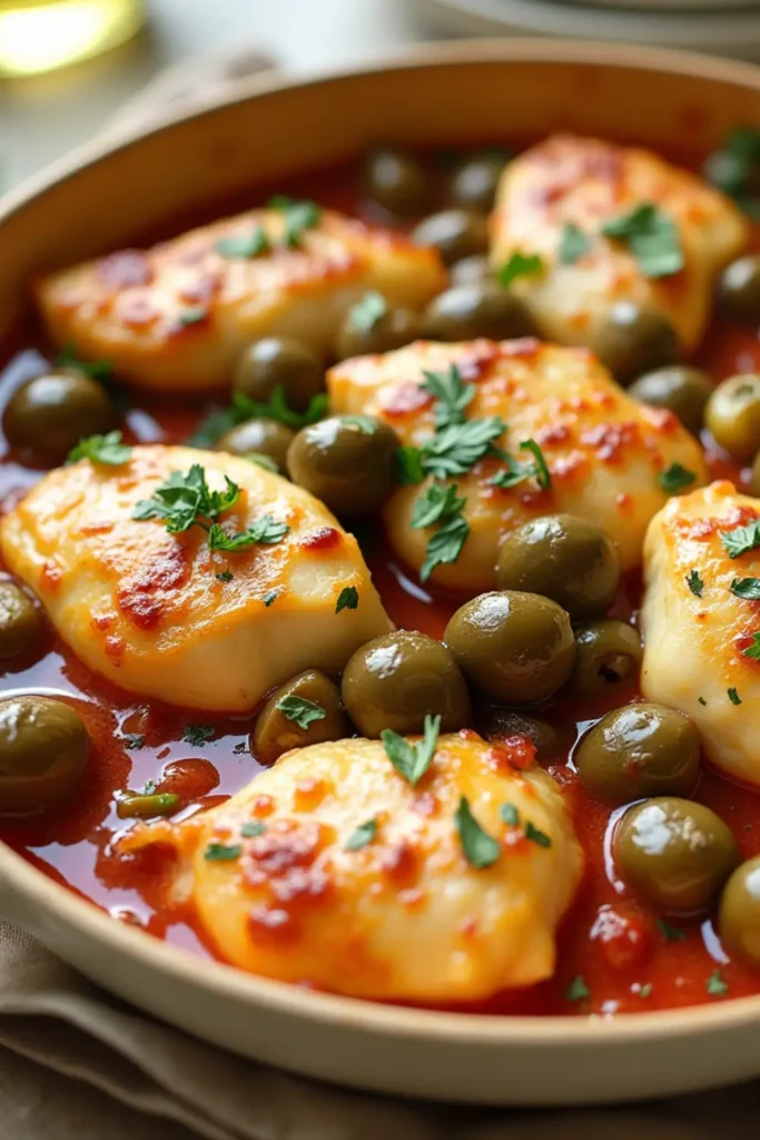 poulet aux olives recipe