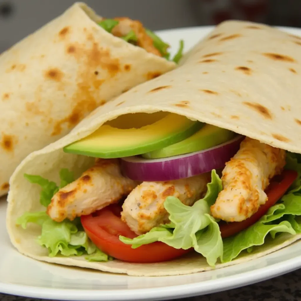 recette wrap poulet 1