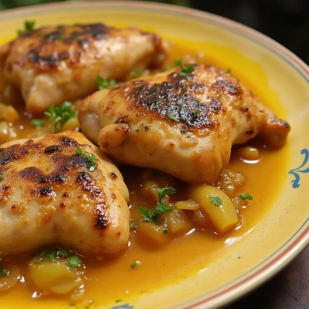 simple poulet yassa recette