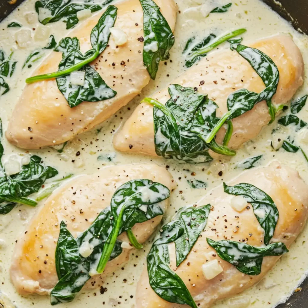 Easy poulet epinards recette