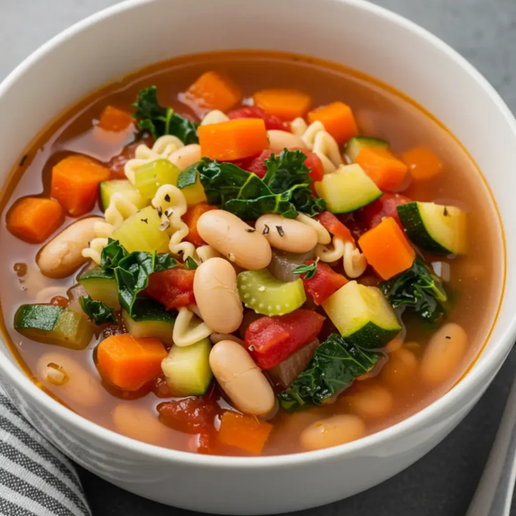 Facil minestrone soupe recette