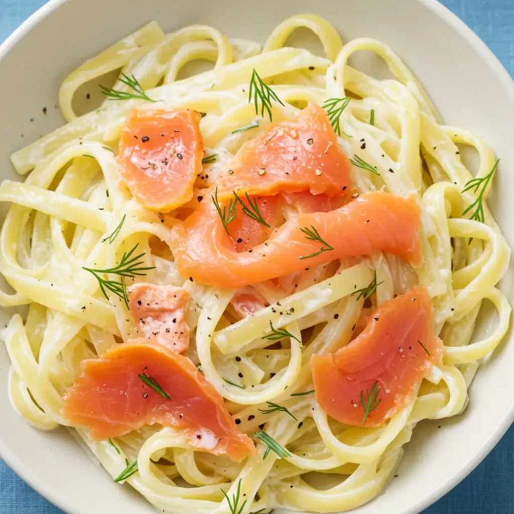 facil pates au saumon fumé recette