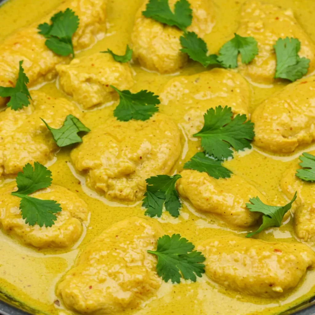 poulet au curry et lait de coco recette