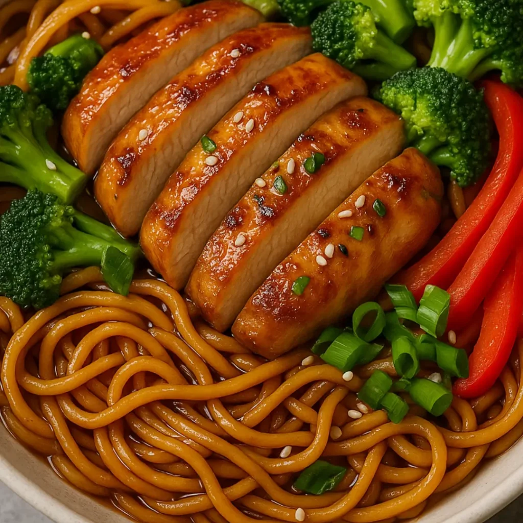 recette nouille chinoise poulet facil