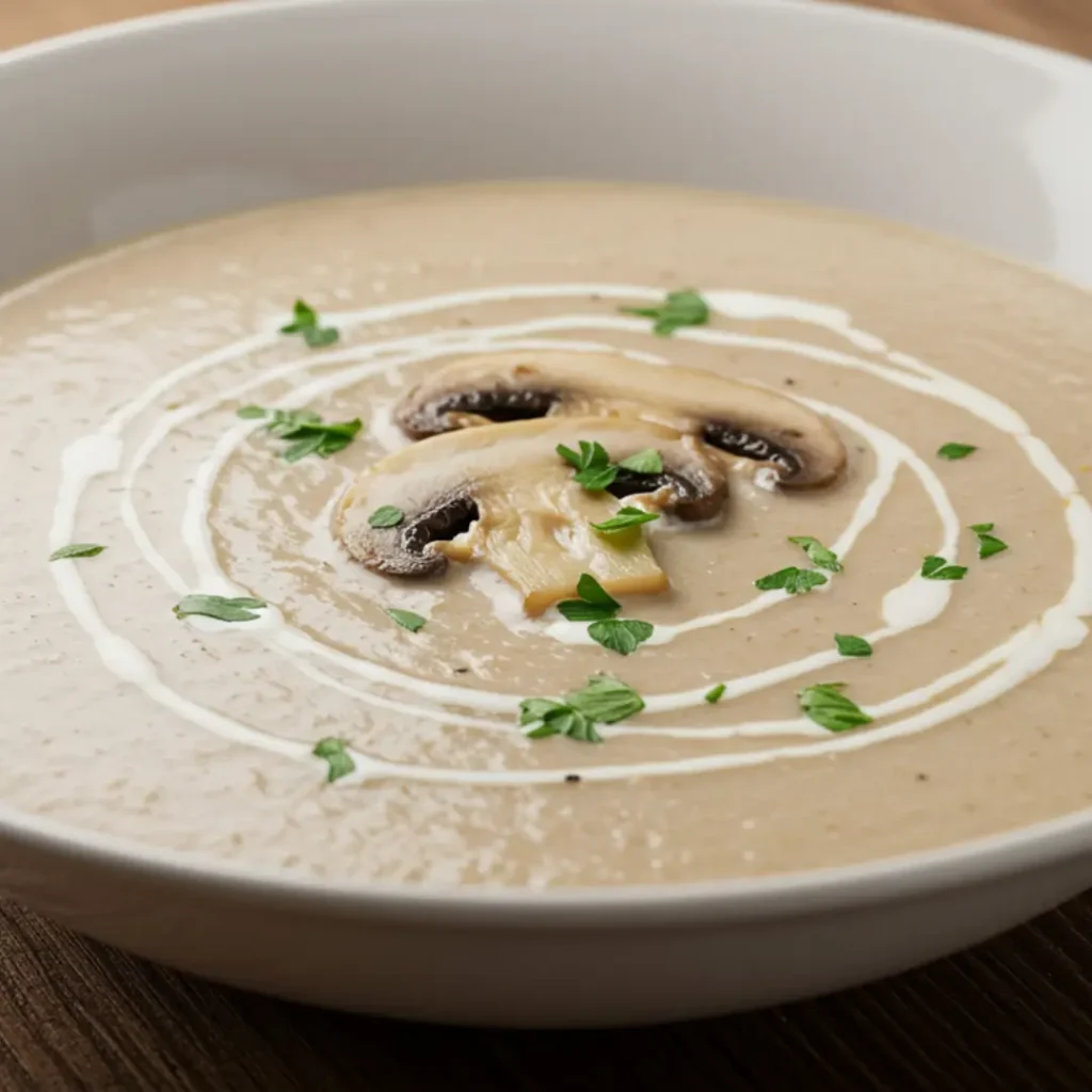 soupe aux champignons recette