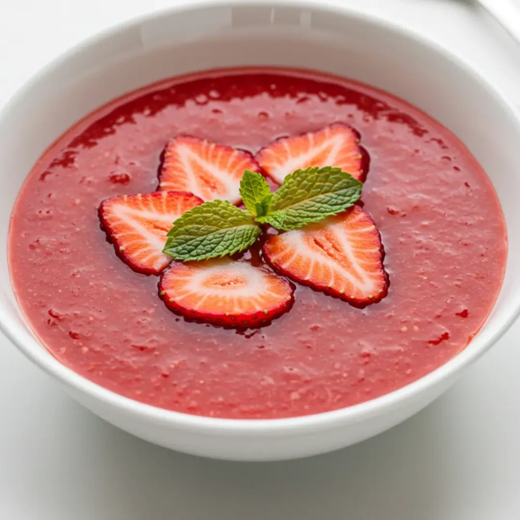 soupe de fraises recette