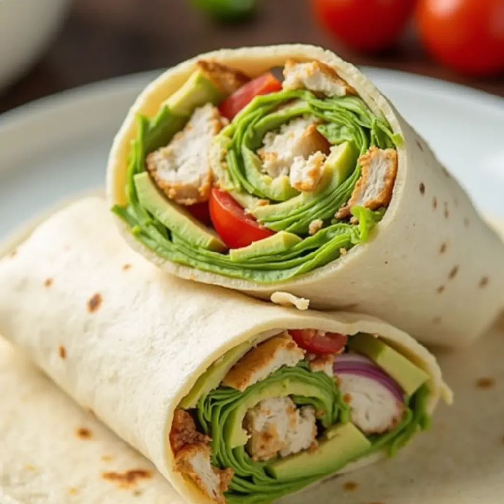 wrap poulet avocat recette