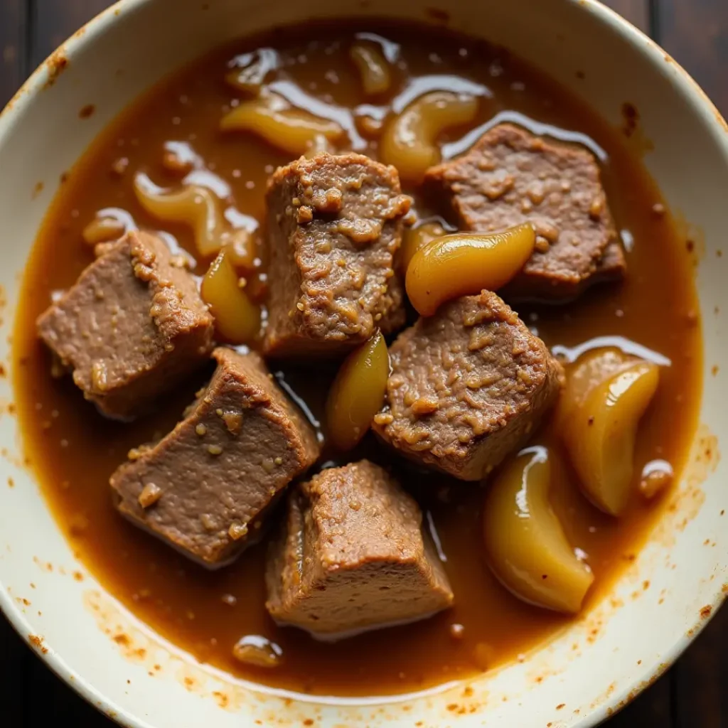 bœuf aux oignons