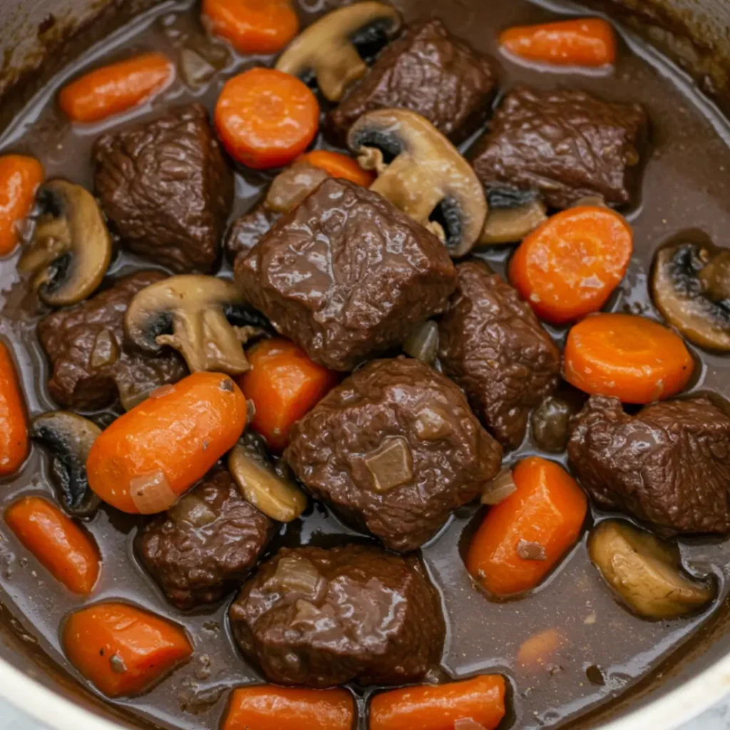 boeuf bourguignon cookeo