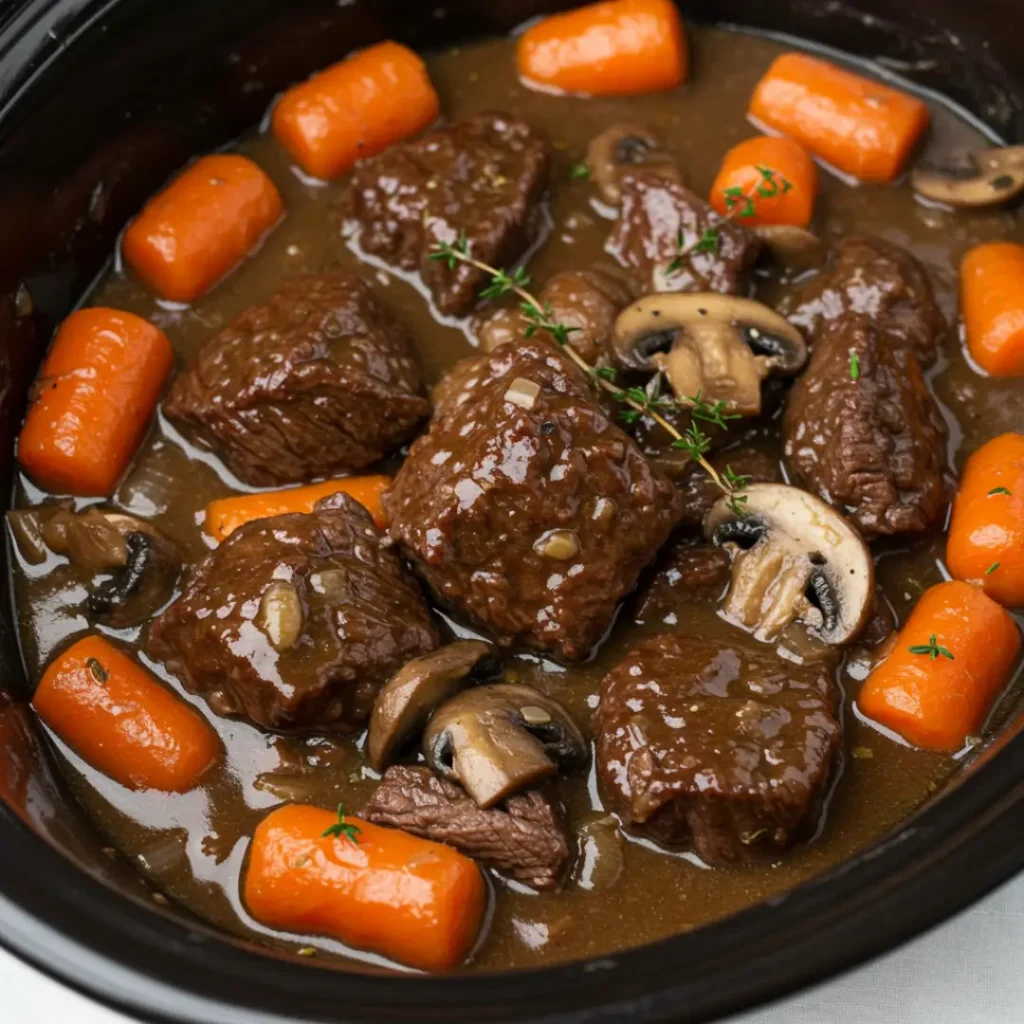 boeuf bourguignon mijoteuse
