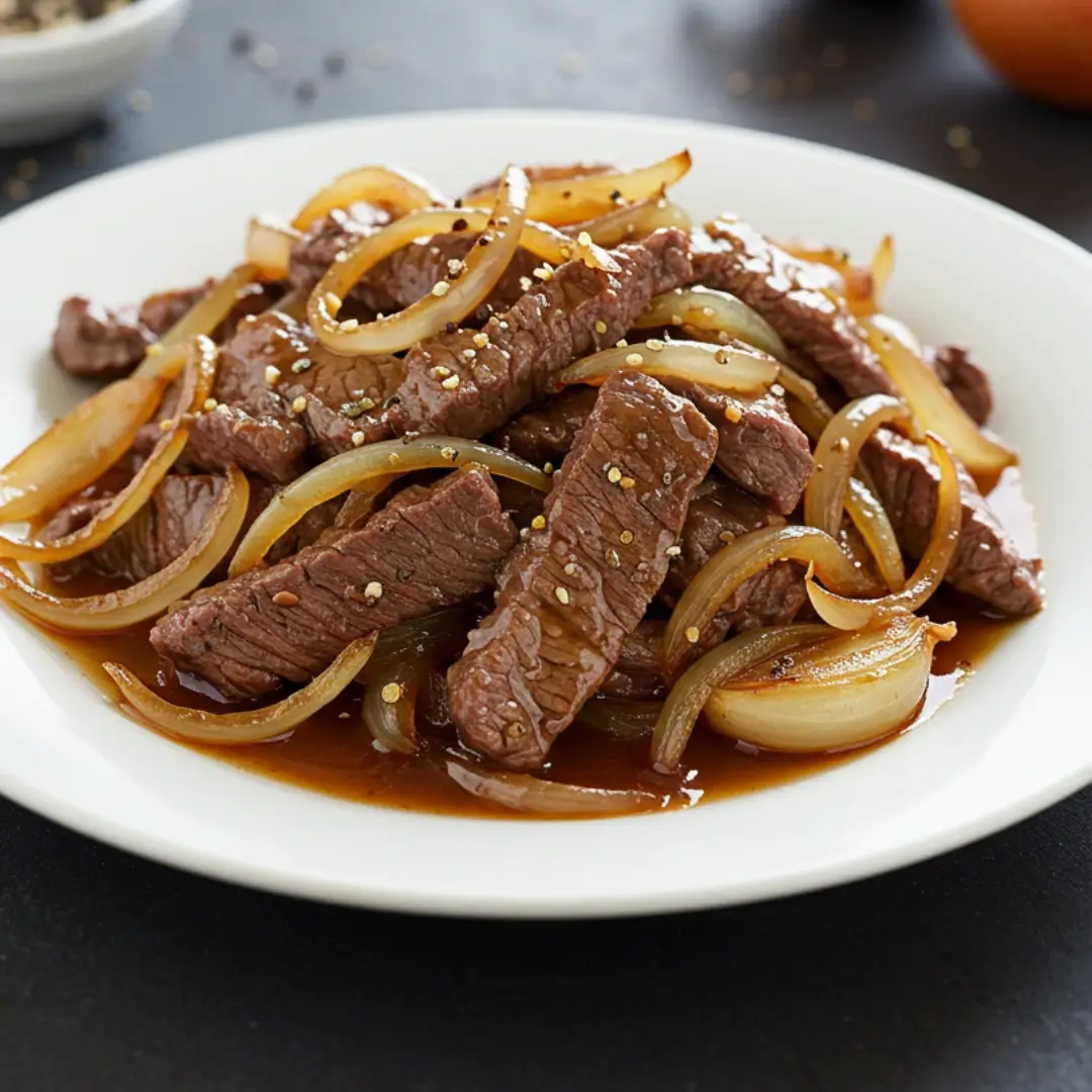 boeuf sauté aux oignons recette