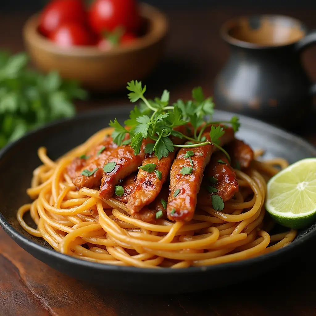 nouilles chinoises poulet