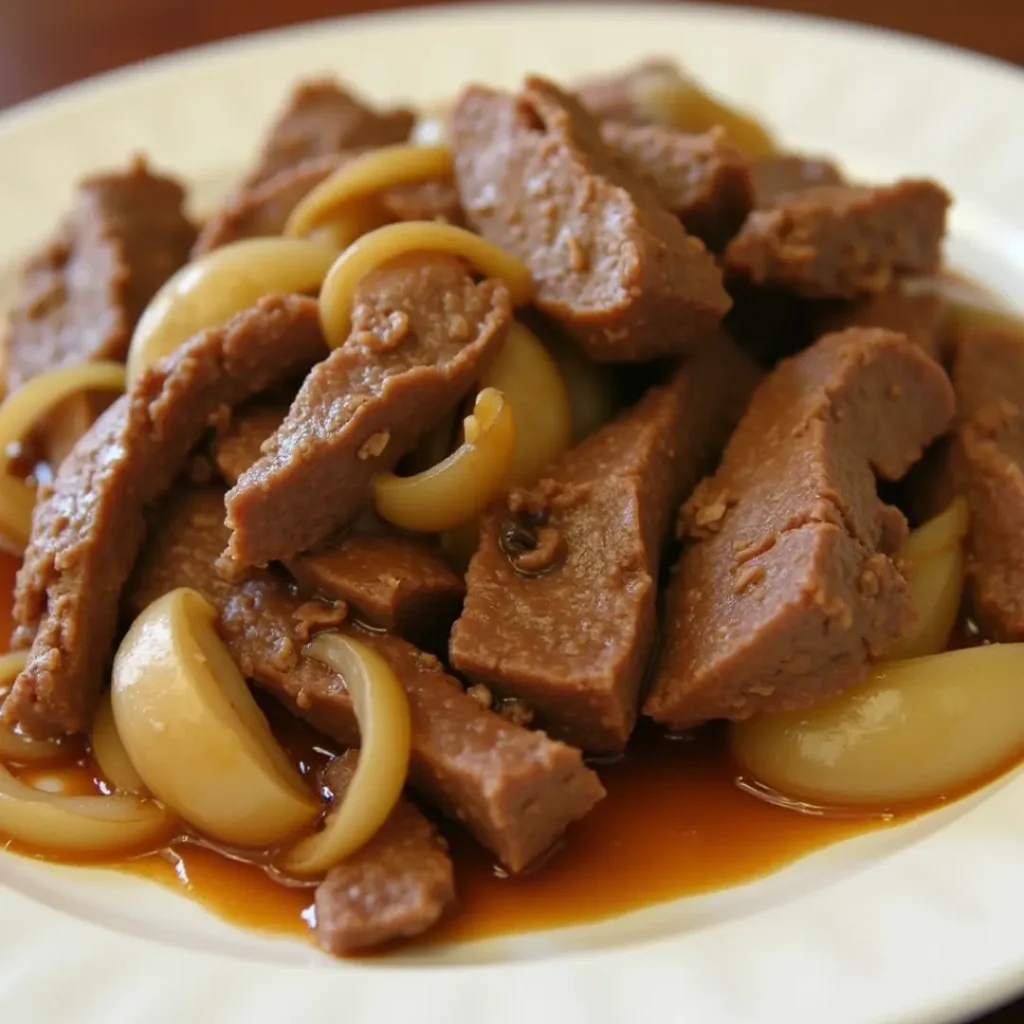 recette boeuf aux oignons