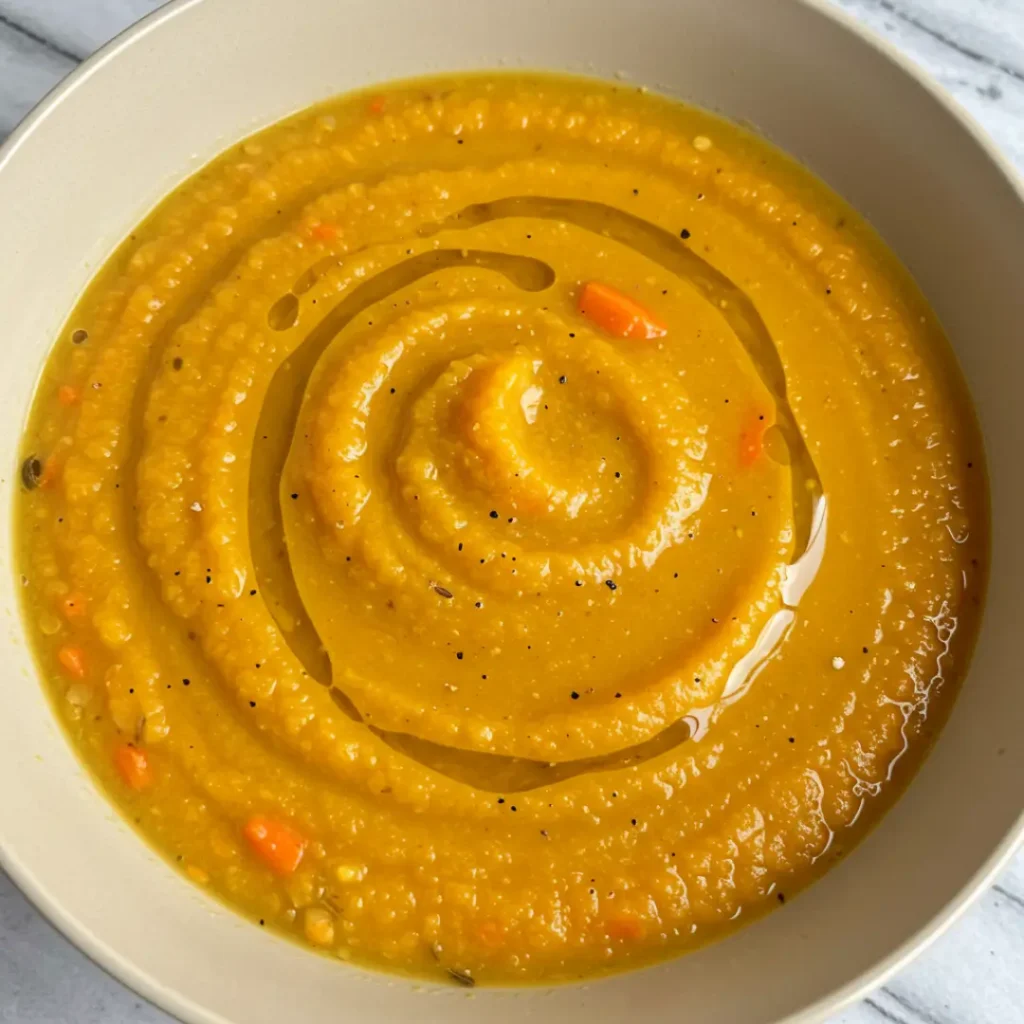 soupe de lentilles corail