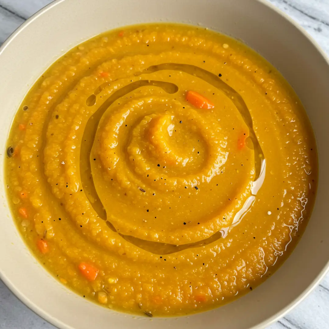 soupe de lentilles corail