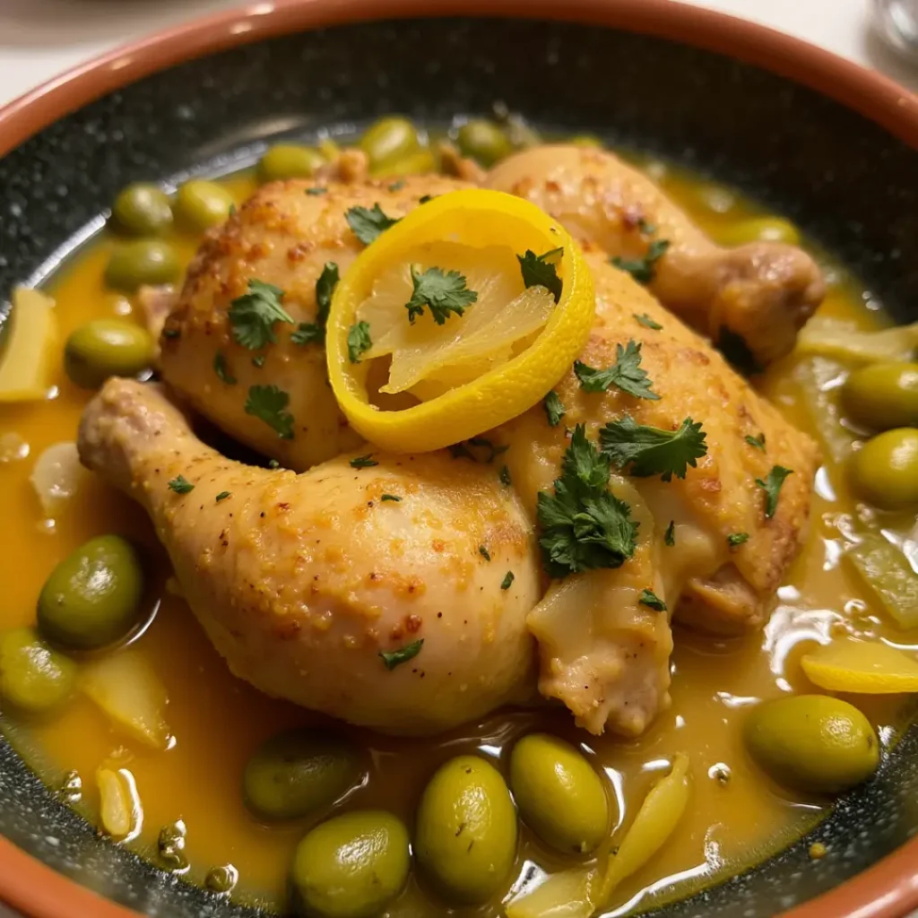 tajine poulet citron confit