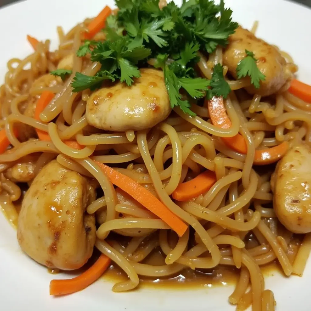 vermicelles au poulet