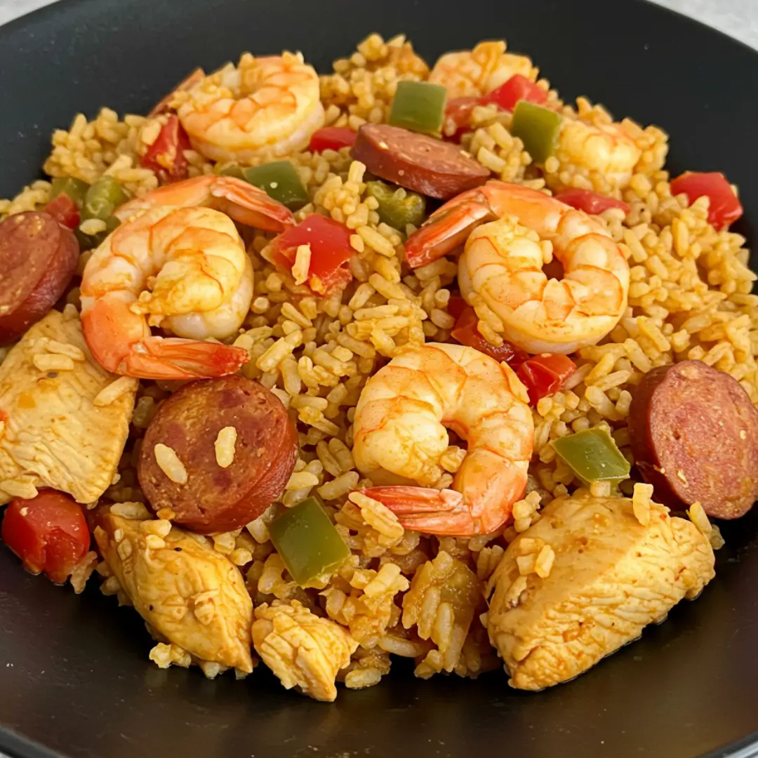 jambalaya poulet crevette chorizo