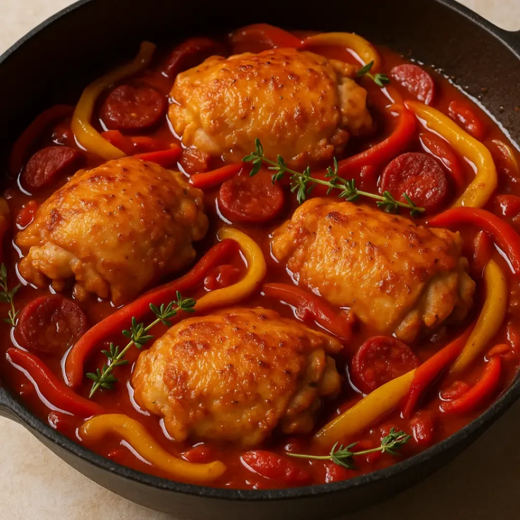 poulet au chorizo