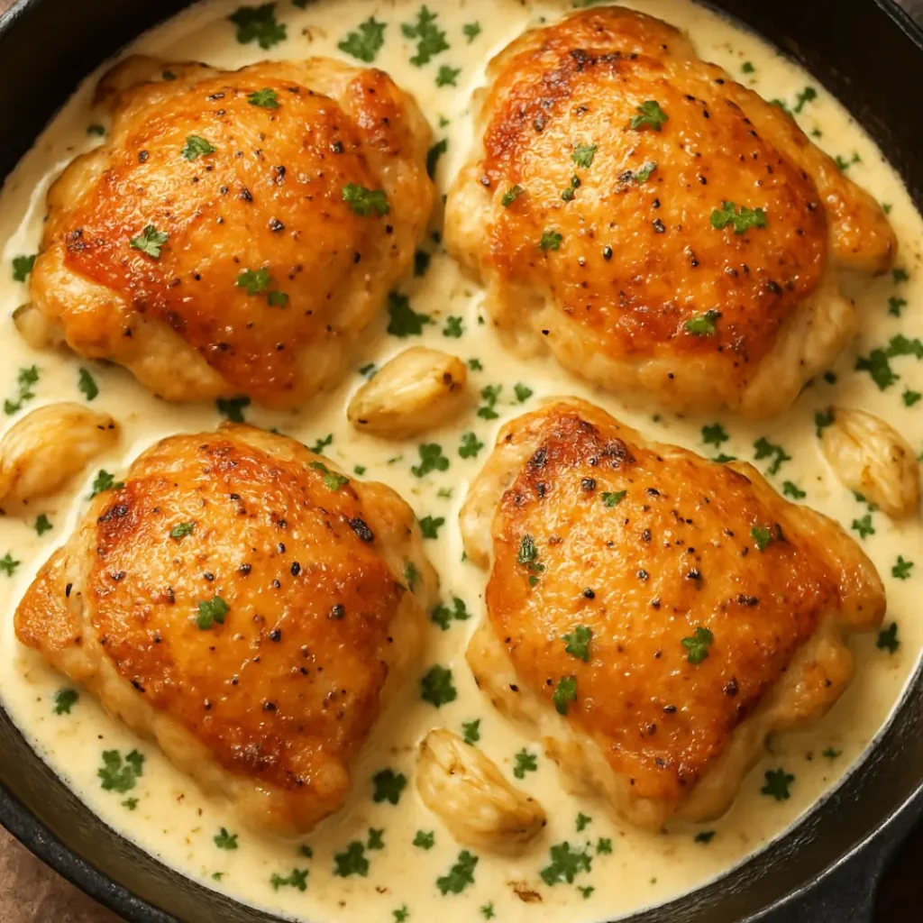 poulet aux champignons