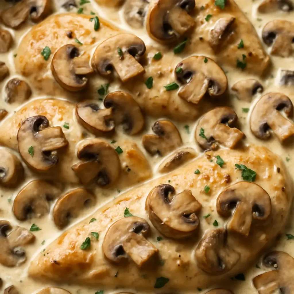 poulet creme champignon
