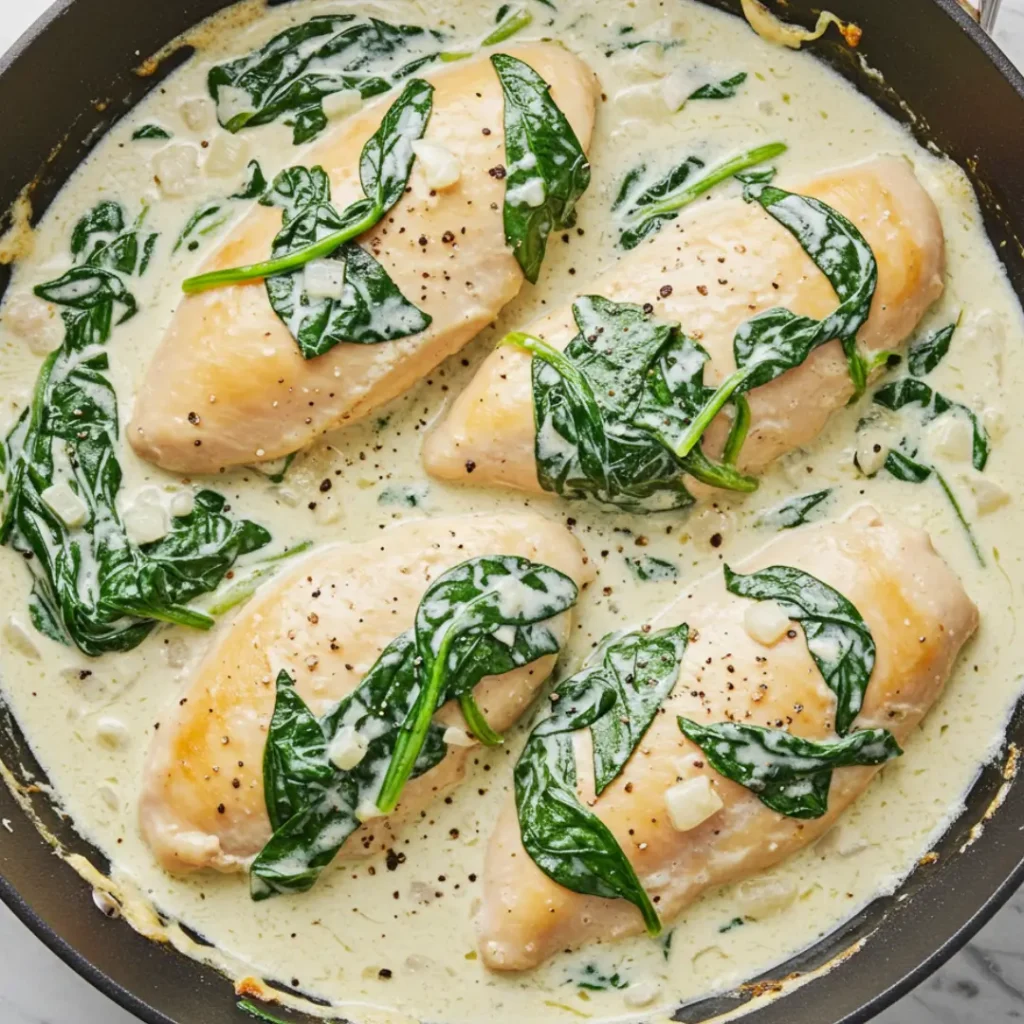 poulet epinards recette