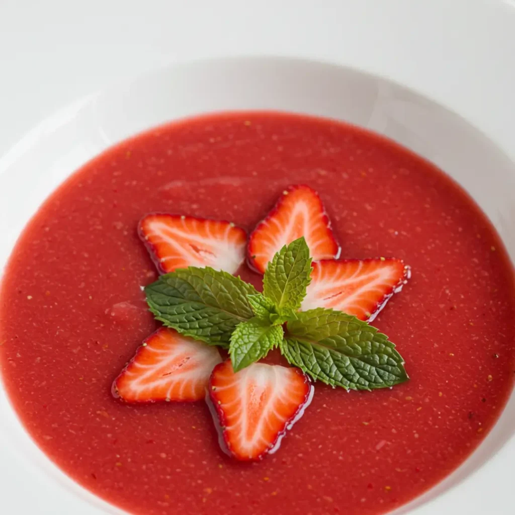 soupe de fraises