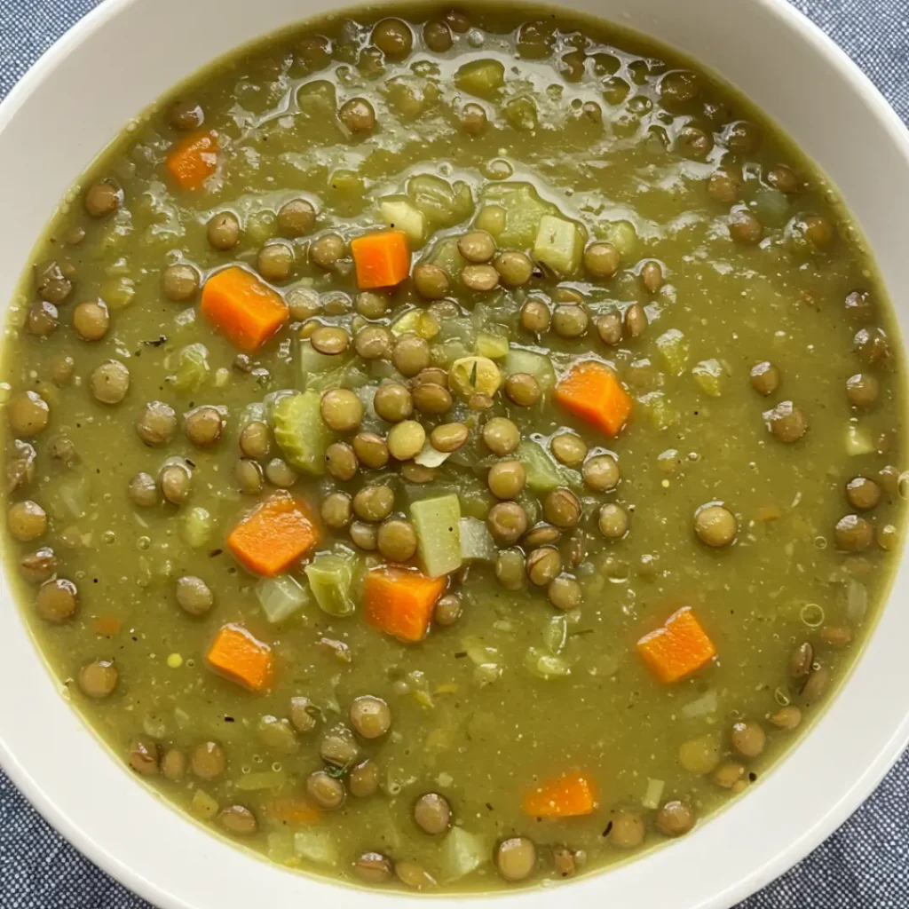 soupe de lentilles vertes