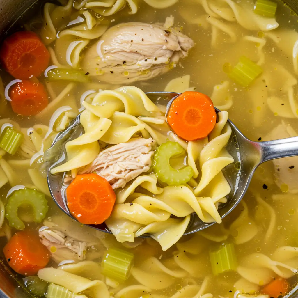 soupe poulet et nouille