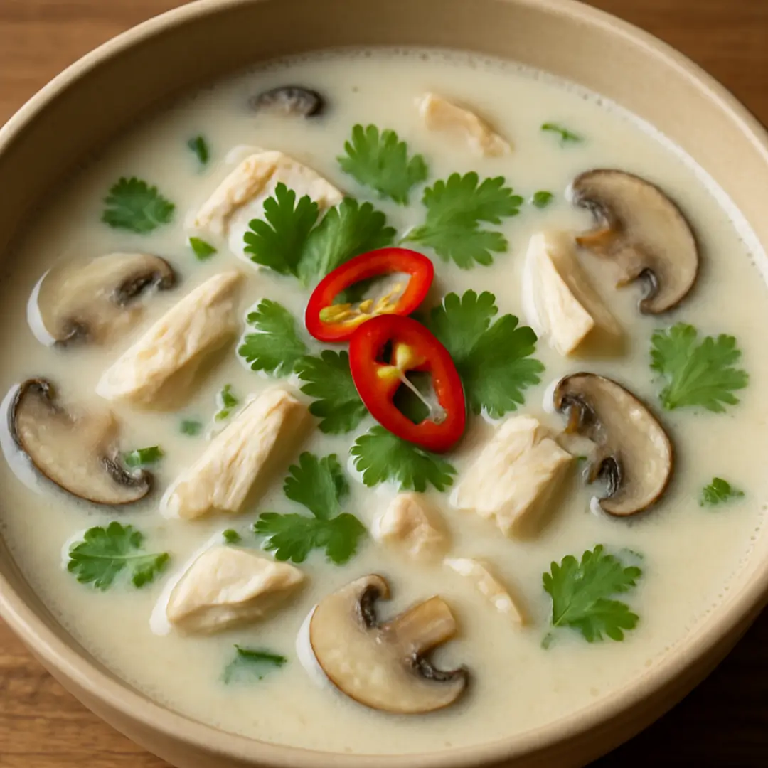 soupe thai poulet lait de coco