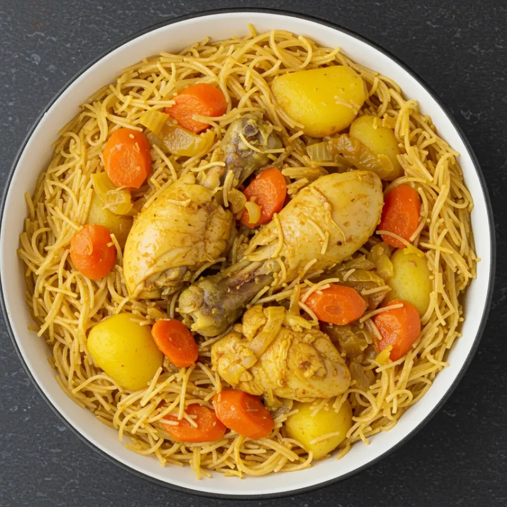 vermicelle au poulet senegalais