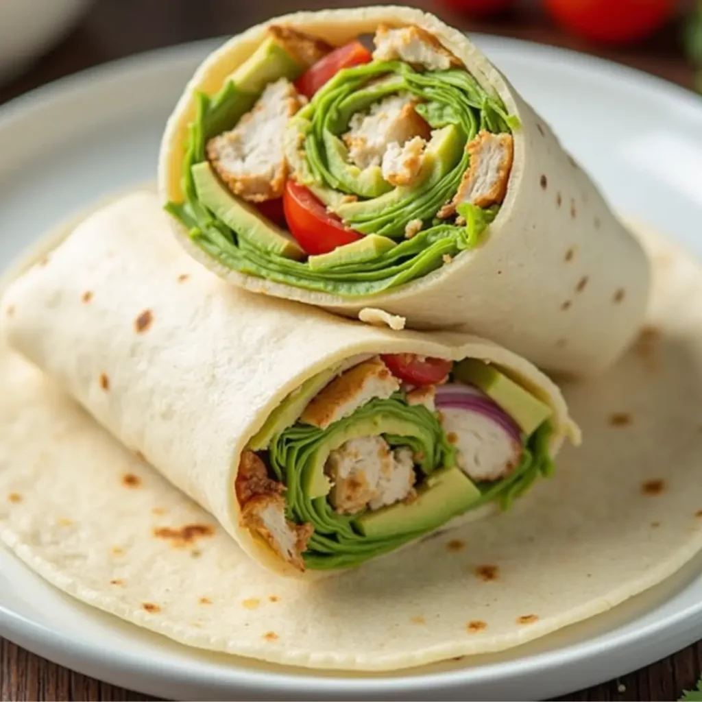 wrap poulet avocat