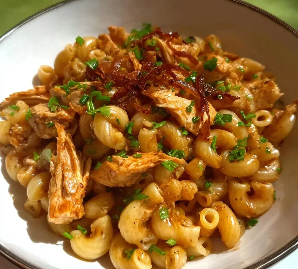 Macaroni chinois au poulet