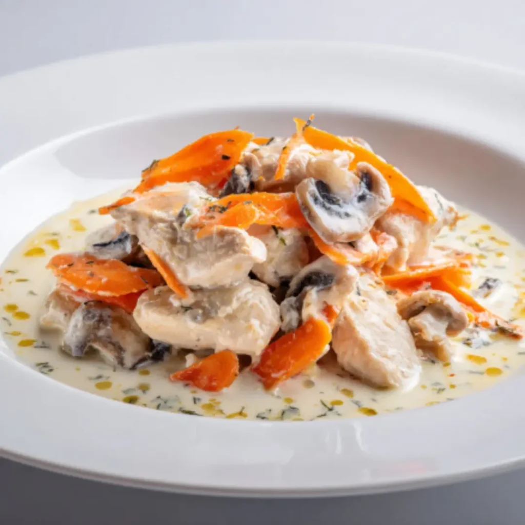 blanquette de poulet aux champignons