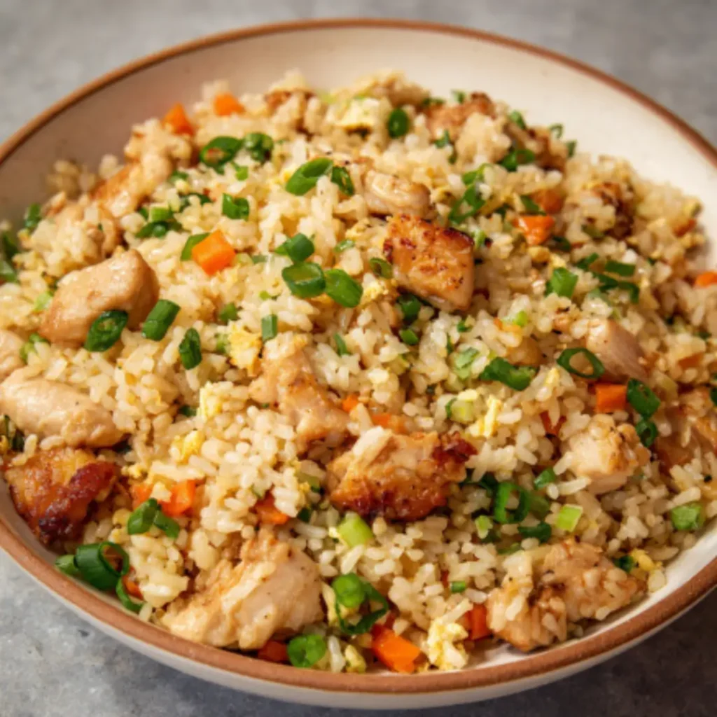riz sauté au poulet